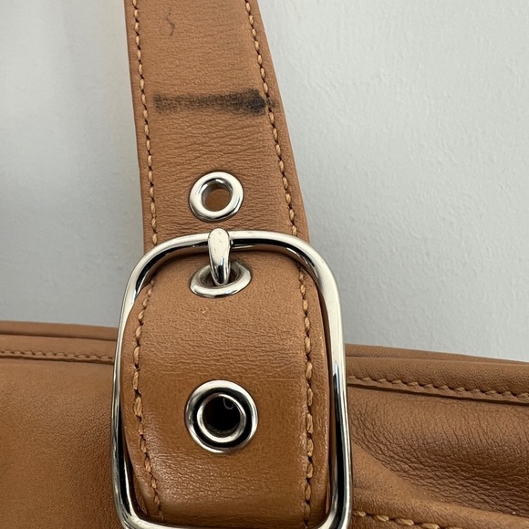 Coach Brown Leather Zip Top Double Buckle Straps - Picture 5 of 14